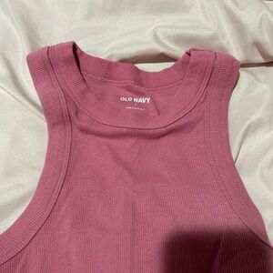 Old Navy Mauve Ribbed Tank Top